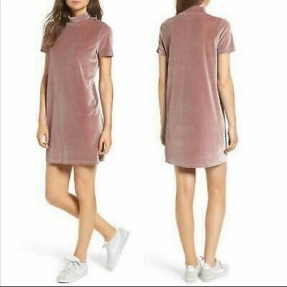 Madewell Velvet Mock Neck Dress Large